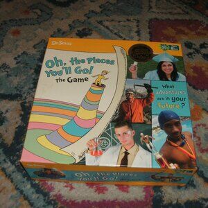 2008 Dr. Seuss OH THE PLACES YOU'LL GO Board Game Ages 8+ What is Your Future?